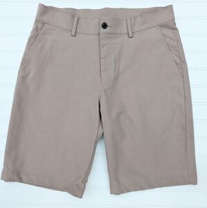 Kjus Tan Flat Front Shorts
